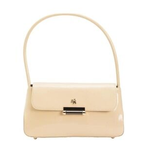 ✨New Pratesi Firenze Ivory Barchetta Leather Shoulder Handbag R290 Made In Italy